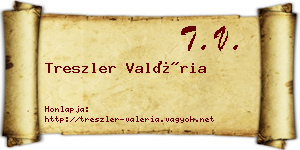 Treszler Valéria névjegykártya