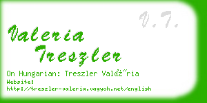 valeria treszler business card